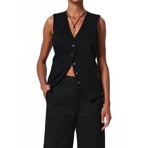 NEW CITIZENS OF HUMANITY jasmin long vest in black